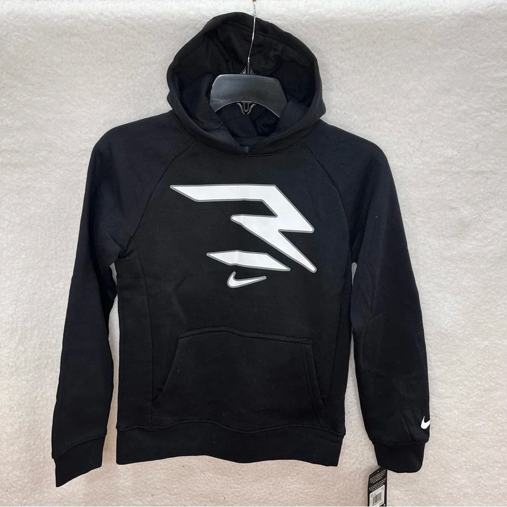 Boys Black Nike Sweatshirt Hoodie